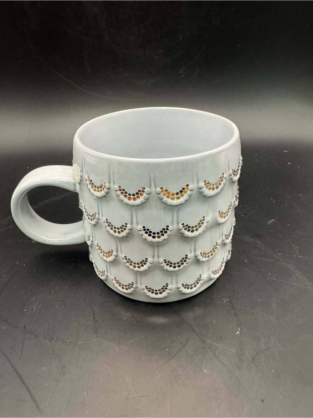 Starbucks 2016 Mermaid Scales Mug with Gold Accent